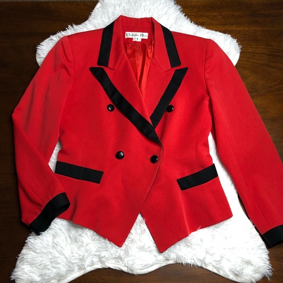 dior jacket red